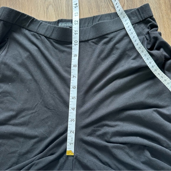 Eileen Fisher Washable Stretch Slim Ankle Pant Medium Black Pull On Viscose USA - Picture 7 of 8